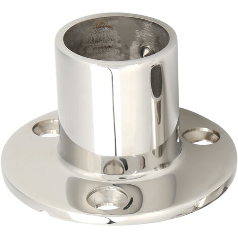 MJS013 Fittings de Main Courante Bateau en Acier Inoxydable à Base Ronde 90 Degrés 30MM