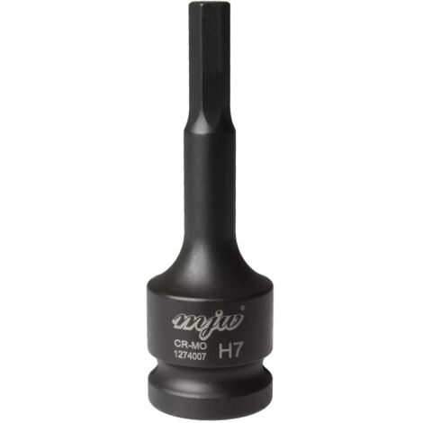 MJW Schaft-Schlagstecknuss 1/2" lang HEX H7