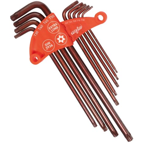 MJW Set esagonale TORX extra lungo con foro