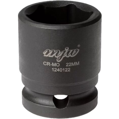 MJW Vaso de impacto 1/2"" 6 caras 22 mm