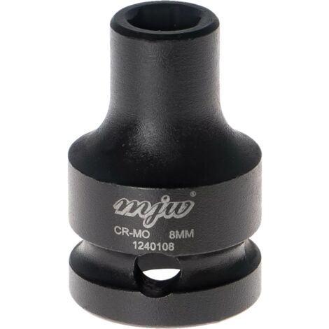 MJW Vaso de impacto 1/2"" 6 caras 8 mm