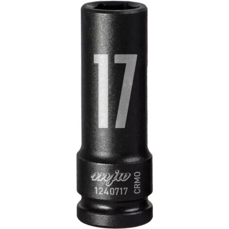 MJW Vaso de impacto 1/2"" hexagonal largo 17 mm