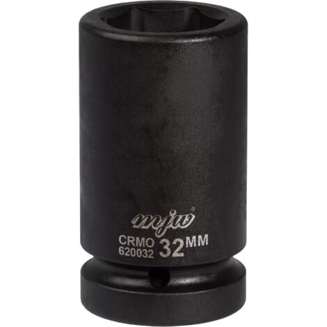 MJW Vaso de impacto 1"" 6 caras largo 32 mm