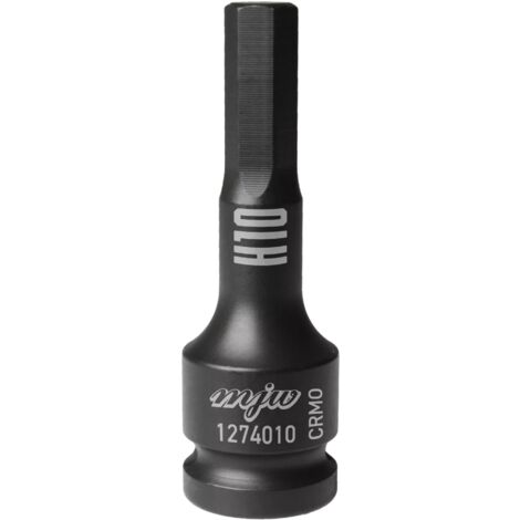 MJW Vaso de impacto con mango 1/2" largo HEX H10