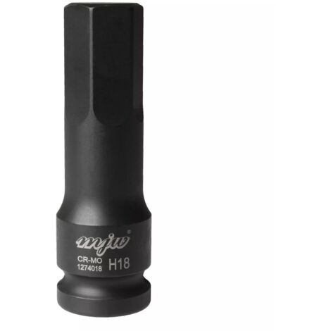 MJW Vaso de impacto con mango 1/2" largo HEX H18