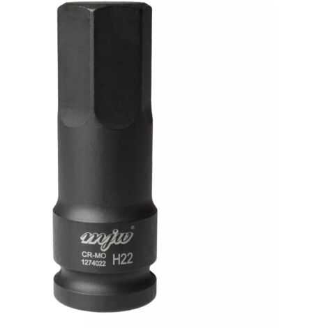 MJW Vaso de impacto con mango 1/2" largo HEX H22