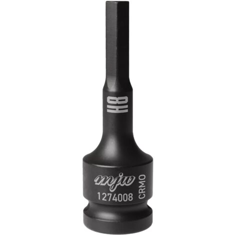 MJW Vaso de impacto con mango 1/2" largo HEX H8