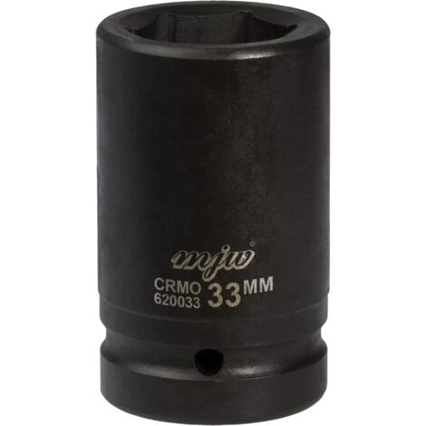 MJW Vaso de impacto largo 1"" 6 puntos 33 mm