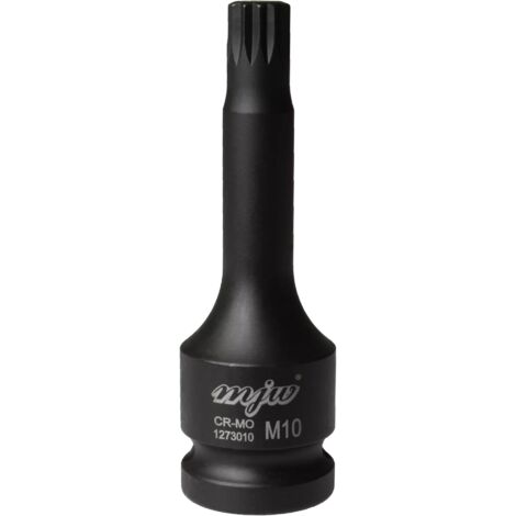 MJW Vaso de impacto mango largo 1/2" SPLINE M10