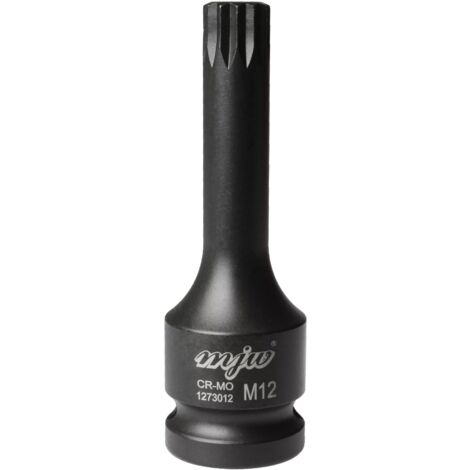 MJW Vaso de impacto mango largo 1/2" SPLINE M12