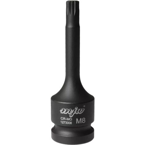 MJW Vaso de impacto mango largo 1/2" SPLINE M8