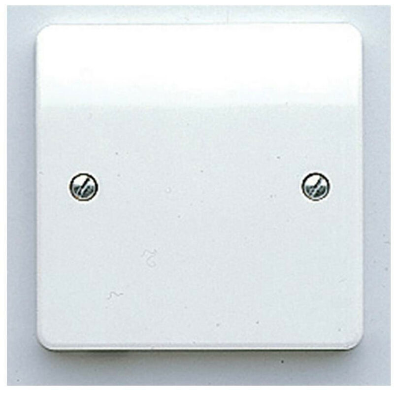 1 Gang Moulded Blanking Plate - White - Mk By Honeywell