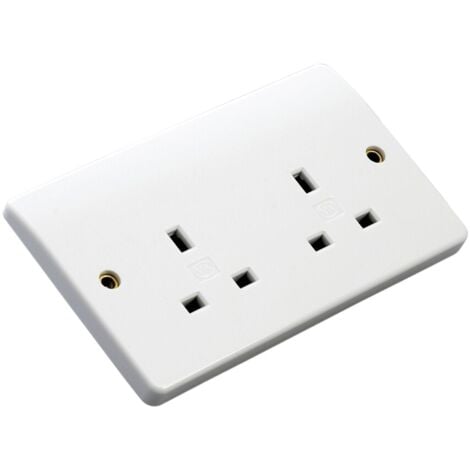 MK Electric Double Socket, Logic Plus, White