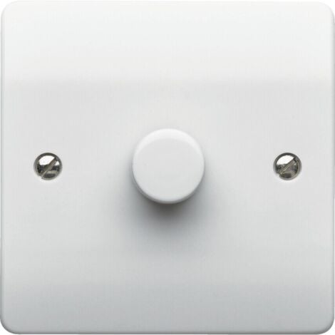 MK Electric K1534RPWHI 1-Gang 2-Way 250Watts Push Dimmer