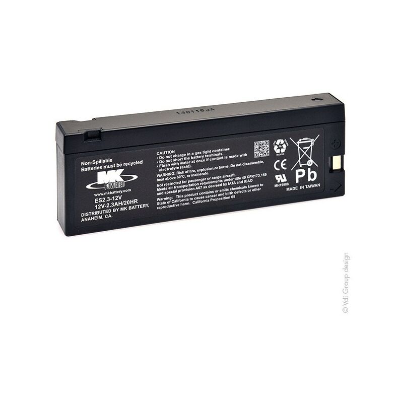 

Batería plomo AGM ES2.3-12V 12V 2.3Ah TU - Mk Powered