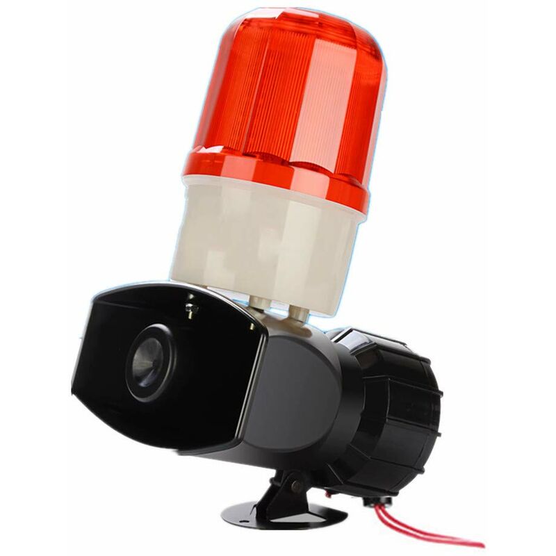 ML-20/5101 Sound and Light Alarm Siren with Strobe Light Industrial Led Warning Light Alarm Siren 115dB 20W, 1pc