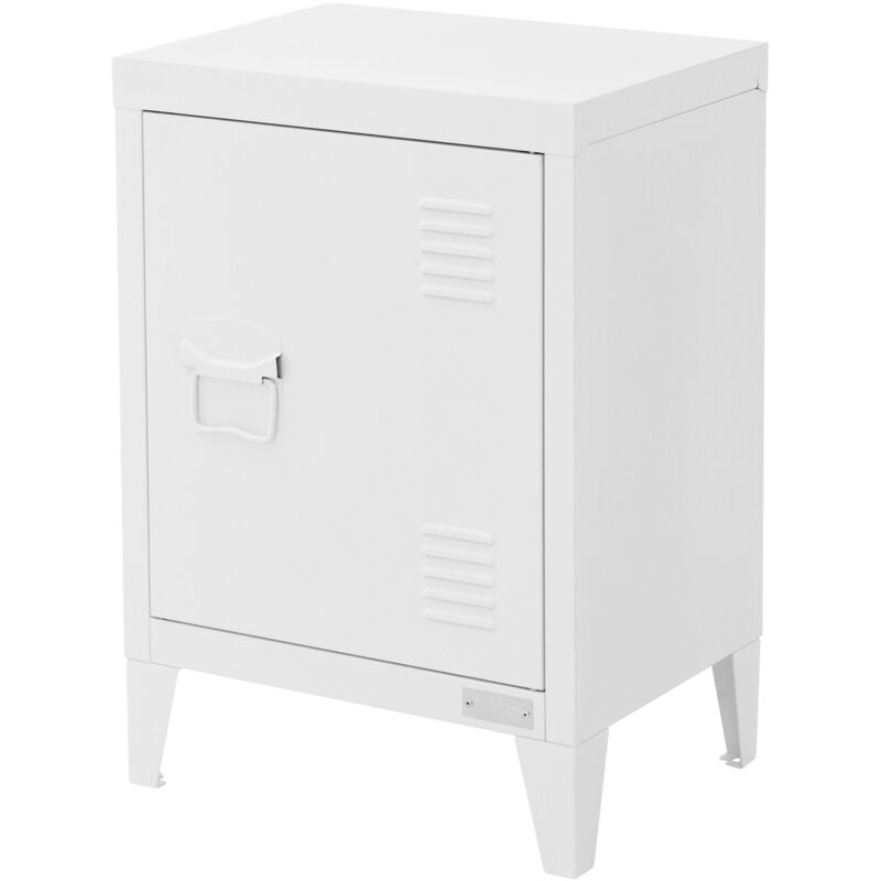 Ml-Design Aktenschrank, 40x30x57, 5 Cm, Weiß, Aus Stahl, Büroschrank Mit 4 Beinen, Kleiner Lagerschrank, Einzeltür Metallschrank Stahlschrank