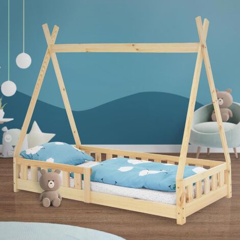 Descubre la cama Montessori Lucky con protector para un dormitorio