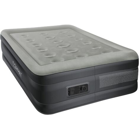 ML-Design Colchón Hinchable Individual Cama de Aire Autoinflable 196 x 97 x 47 cm Colchoneta para Invitados con Bomba Eléctrica 230V Incorporada y Bolsa de Transporte para Camping