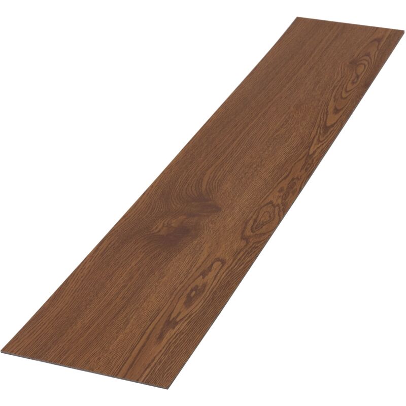 ML-Design Revêtement de Sol PVC, Lames de Vinyle Autocollantes, 91,5 cm x 15,3 cm x 2 mm, Épaisseur 2 mm, 2,23m² / 16 Planches, Chêne Rouge, Marron,