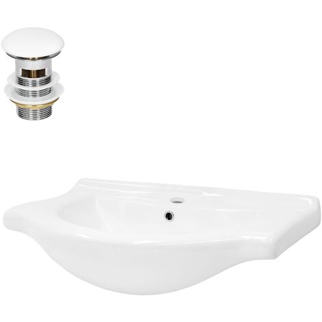 ECD Germany Vasque à Poser Lavabo Salle de Bain - 605 x 380 x 125 mm - en