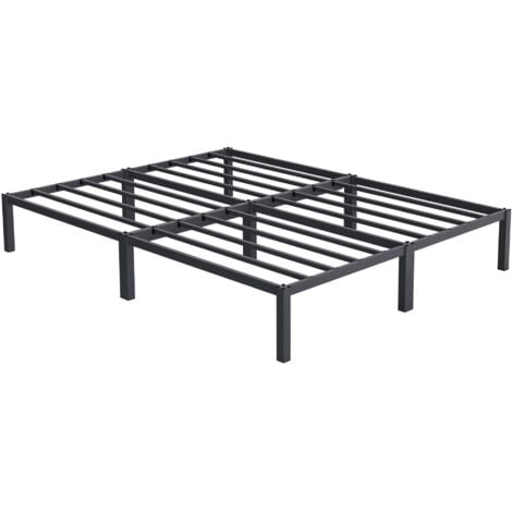ML-Design Metallbett 160x200 cm auf Stahlrahmen mit Lattenrost, Anthrazit, Metall Bettgestell, robust, leichte Montage, Bett für Schlafzimmer der Jugendliche Erwachsene, Doppelbett Ehebett Gästebett