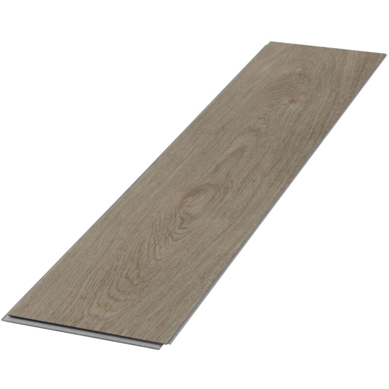 Image of Pavimento in pvc Deluxe Vinile a Click Rovere Scuro a Spina di Pesce 61x12,8 cm Spessore 4,2 mm, 1,56 m² (20 Listoni) Marrone Aspetto Legno