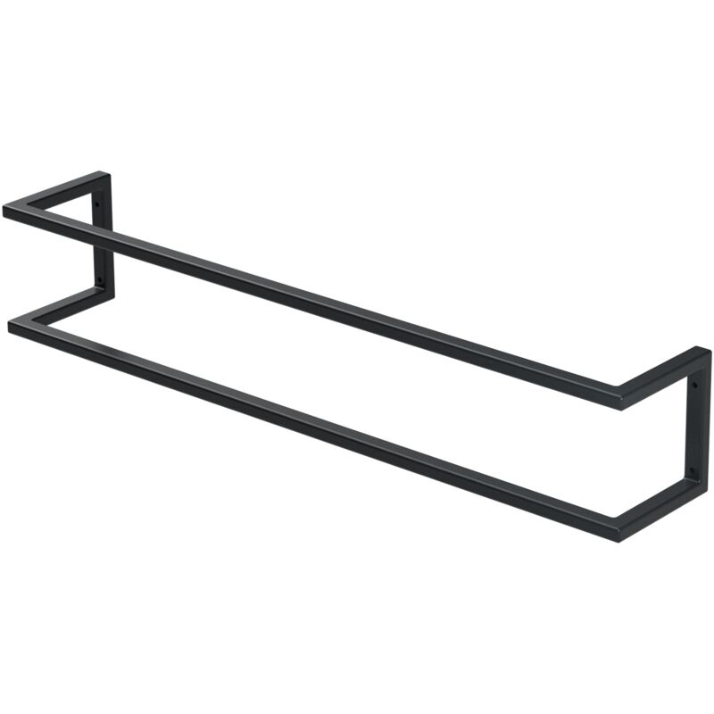 Ml-design - Porte-Serviettes 15 x 15 x 80 cm, en Acier, Anthracite, Étagère à Serviettes, Barre Range-Serviettes, Support Mural, Montage Vertical ou