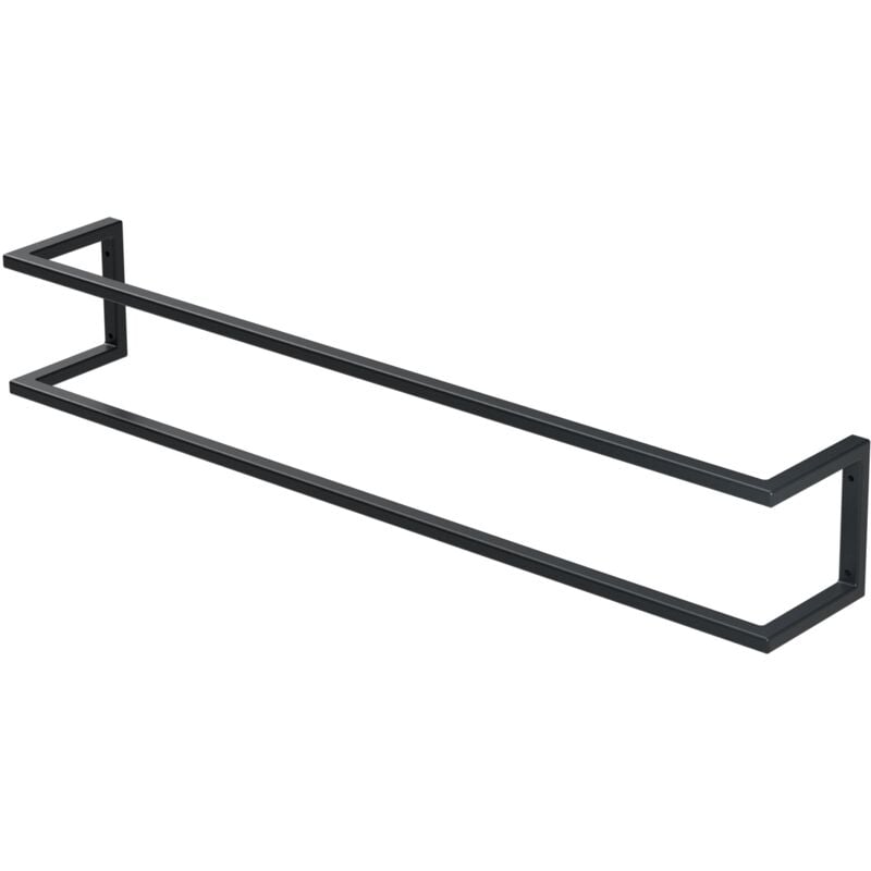 Ml-design - Porte-Serviettes 15 x 15 x 90 cm, en Acier, Anthracite, Étagère à Serviettes, Barre Range-Serviettes, Support Mural, Montage Vertical ou