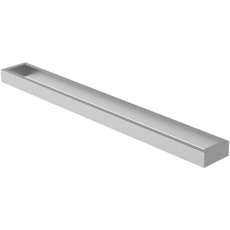 Ml-design - Porte-Serviettes sans Perçage, Autocollante, 60 cm, Argent, Acier Inox, Range-Serviettes à Suspendre, Support Mural, Design Moderne, pour