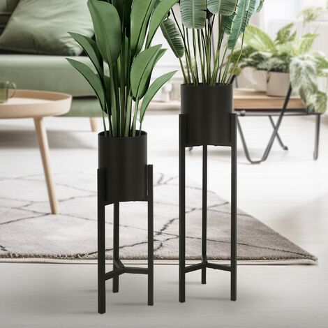 Vaso per fiori 38 x 38 x 37 cm nero PARIKIA 