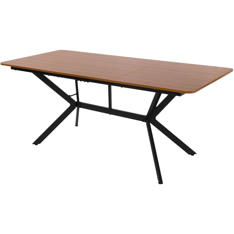 ML-Design Table à Manger Rectangulaire 180x80x75 cm Marron Foncé Structure en Acier, pour 6 personnes, Plateau Spacieux pour Intérieur ou Cuisine, ML-Design Table à Manger Rectangulaire 180x80x75 cm Marron Foncé Structure en Acier, pour 6 personnes, Plateau Spacieux pour Intérieur ou Cuisine,