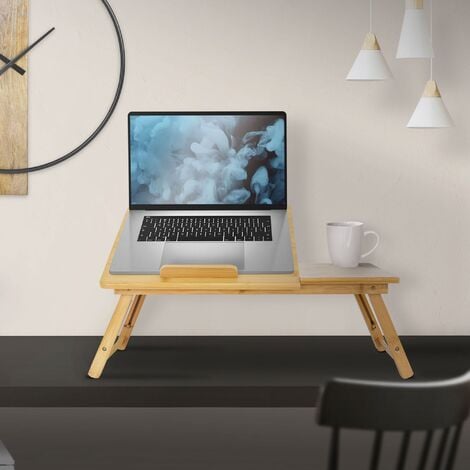 Tavolo pieghevole a muro in legno 80x60x45cm Tavolino porta PC da