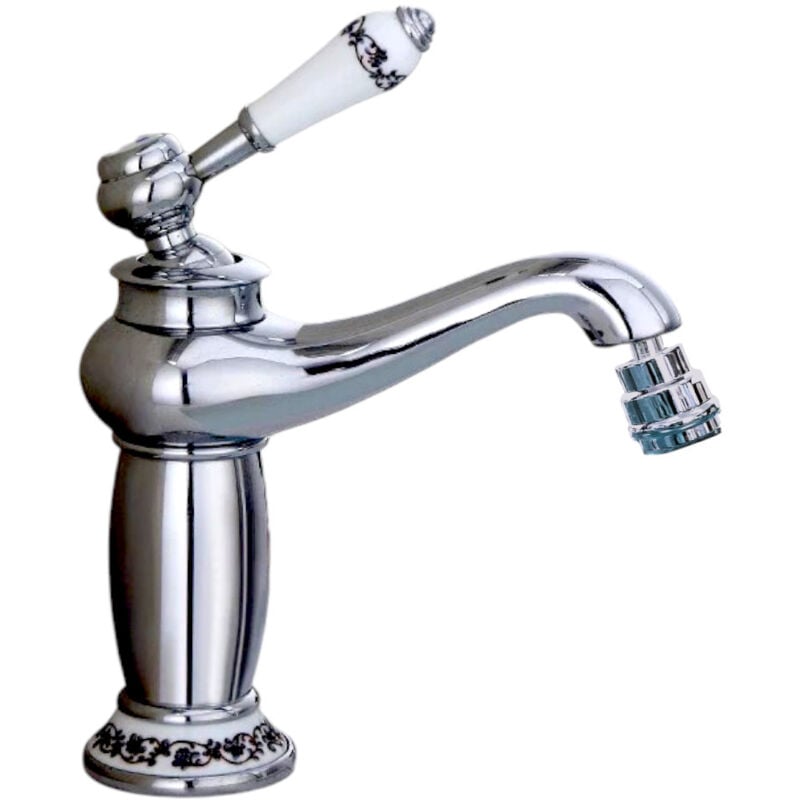 Bagnoclic - Mélangeur bidet de salle de bain avec détails en céramique vintage