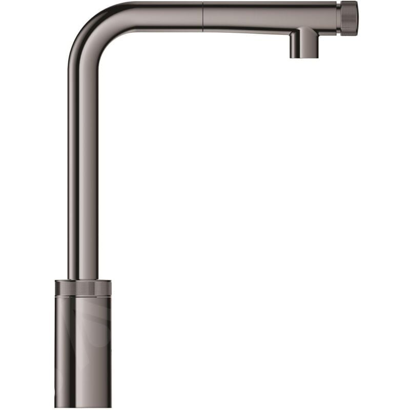 Grohe - Minta SmartControl - Mitigeur d'évier avec douchette extractible, SmartControl, Hard Graphite 31613A00