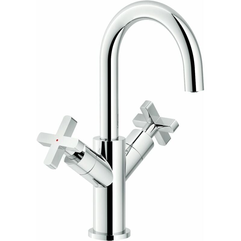 Nobili - Lira Series mitigeur de lavabo sans vidange LR116218/3CR Chromé - Laiton