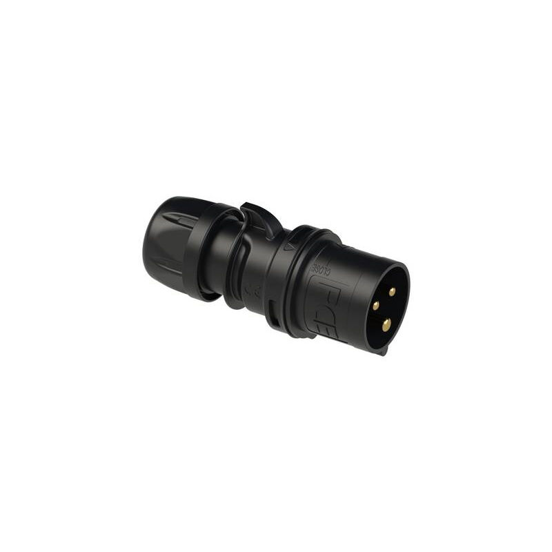 Mâle cee-cara 16 a 3 pôles PCE pc electric 013-6X 230 v noir 1 pc(s)