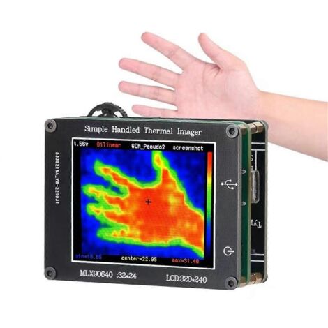 MLX90640 - Caméra thermique infrarouge BAB, écran 2 pouces