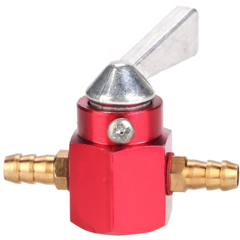 Image of Ineasicer - mm CNC-Aluminium-Inline-Kraftstoffhahnschalter für Quad Pit Pro Dirt Bike atv (rot)