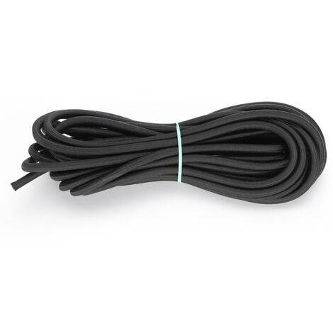 mm x 10 m Rundgummiband für DIY-Kleidung, Schwarz – Starke und langlebige Elastizität