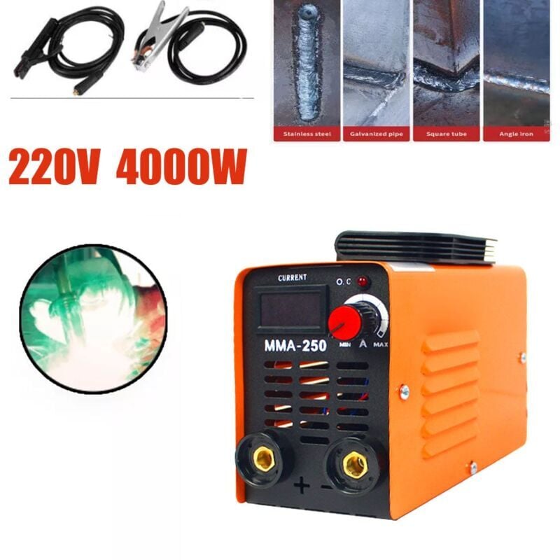 MMA-250A Ultra Mini Inverseur de Soudure-, Écran lcd Digital, Soudure à Électrode igbt dc