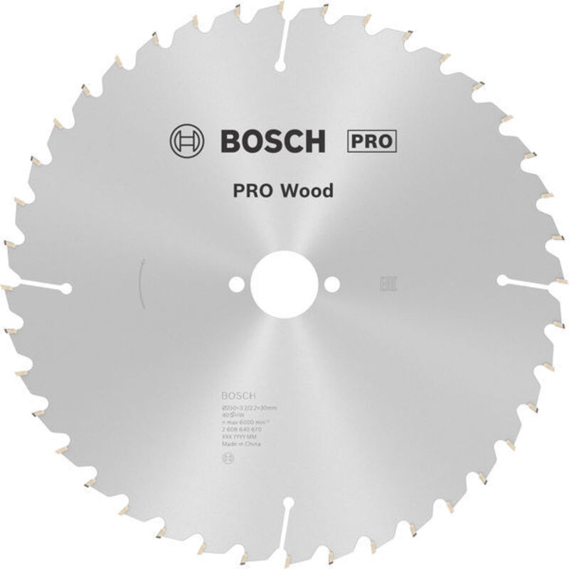 Kreissägeblatt Optiline Wood AD 250mm Z.40 WZ Schnitt-B.32mm BOSCH