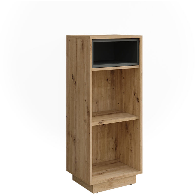 Vicco - Midischrank Beatrice, Artisan Eiche/anthrazit, 38 X 93 Cm Mit 3 Fächern