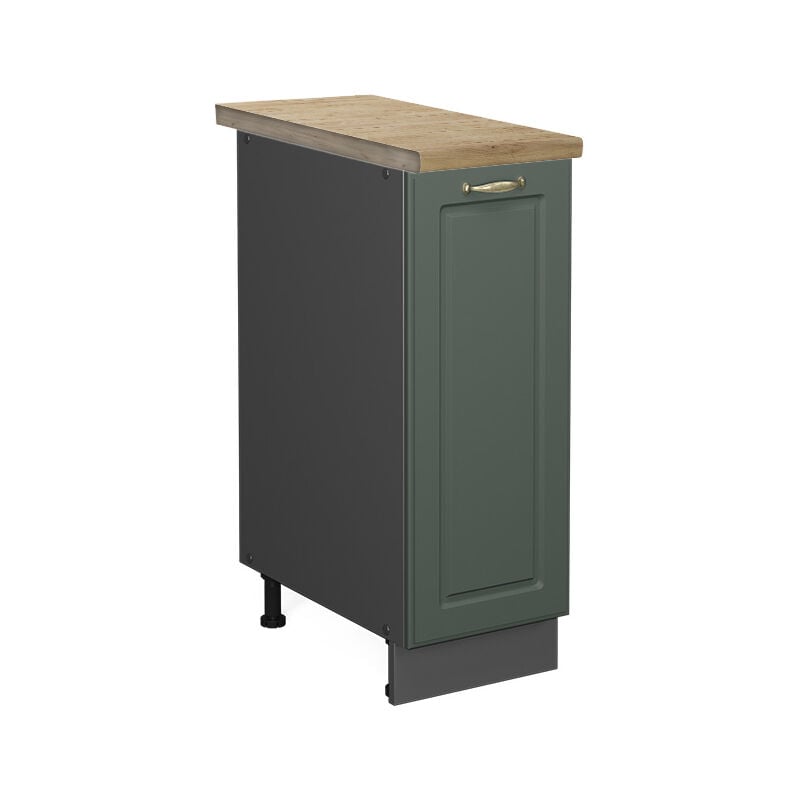 Meuble de cuisine Fame-Line, Vert Or Campagne, 30 cm, pt Chêne Vicco