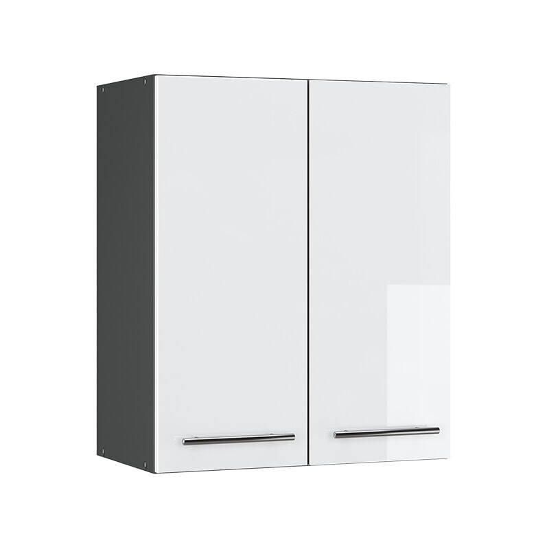 Elément haut de cuisine Fame-Line, Blanc Haute brillance, 60 cm Vicco