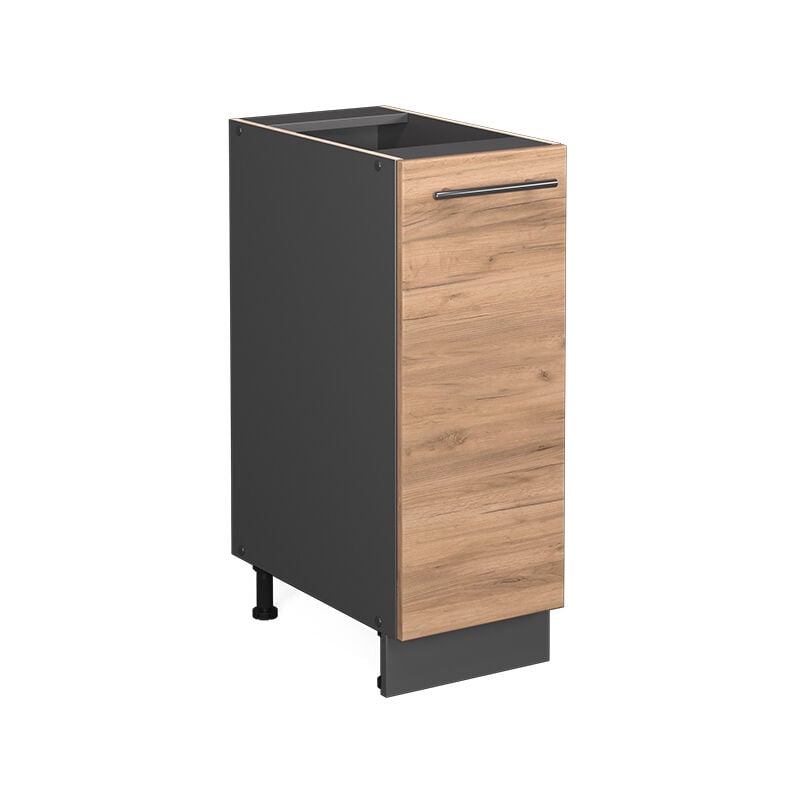 Meuble de cuisine Fame-Line, Chêne de force doré, 30 cm sans plan de travail Vicco