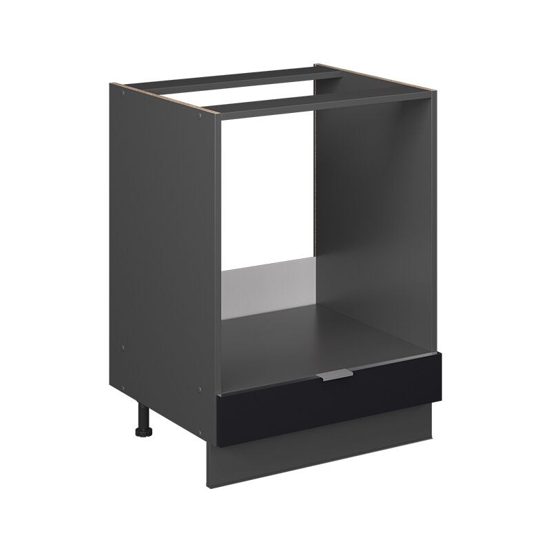 Vicco - Küchenschränke Fame-line, Schwarz Gestreift, 60 Cm Ohne Arbeitsplatte
