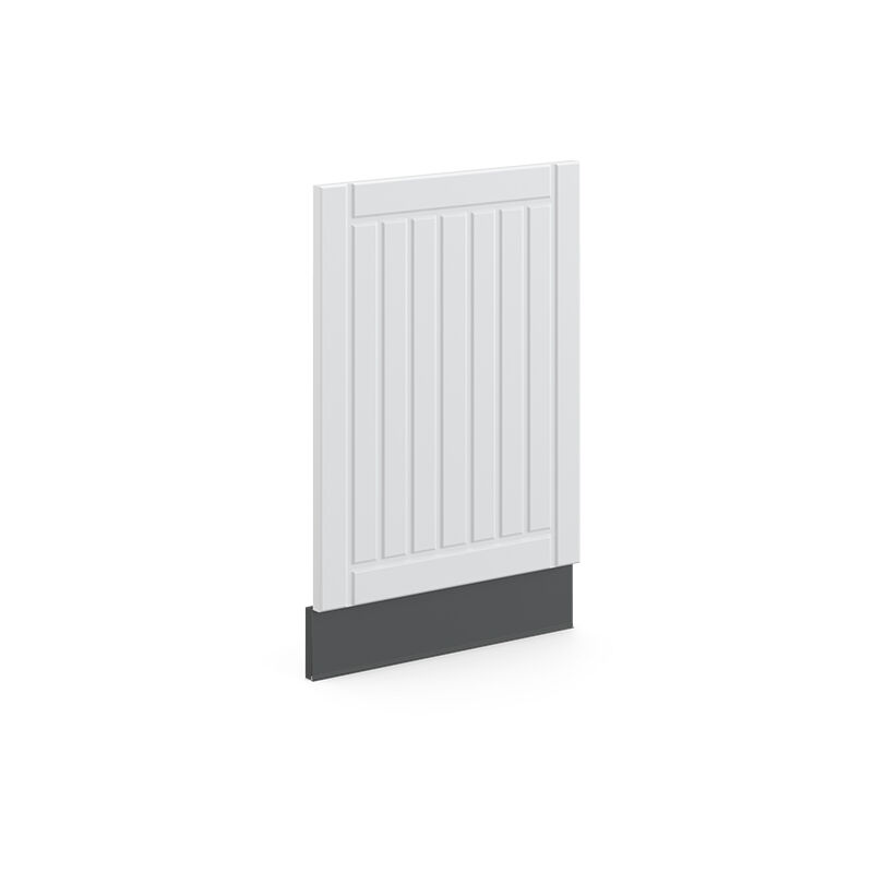 Frontblende Fame-line, Weiß Landhaus, 45 Cm Ohne Arbeitsplatte Vicco