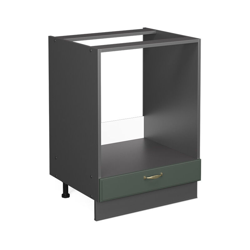 Vicco - Herdumbauschrank Fame-line, Grün-gold Landhaus, 60 Cm Ohne Arbeitsplatte