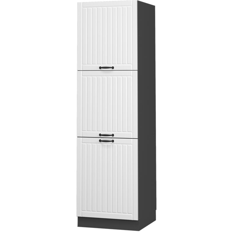 Vicco - Herdumbauschrank Fame-line, Weiß Landhaus, 60 Cm
